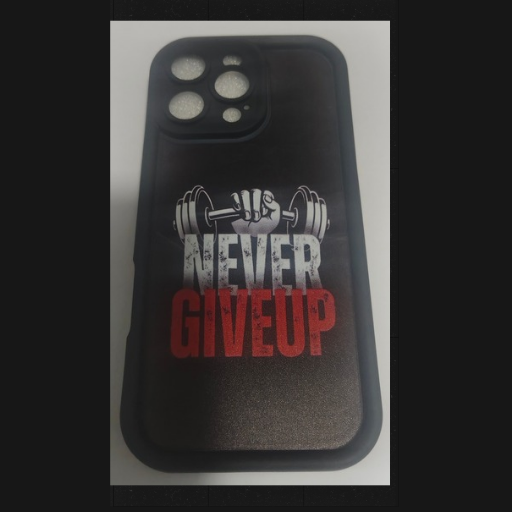 Never give up iPhone 16 Pro Max phone cover