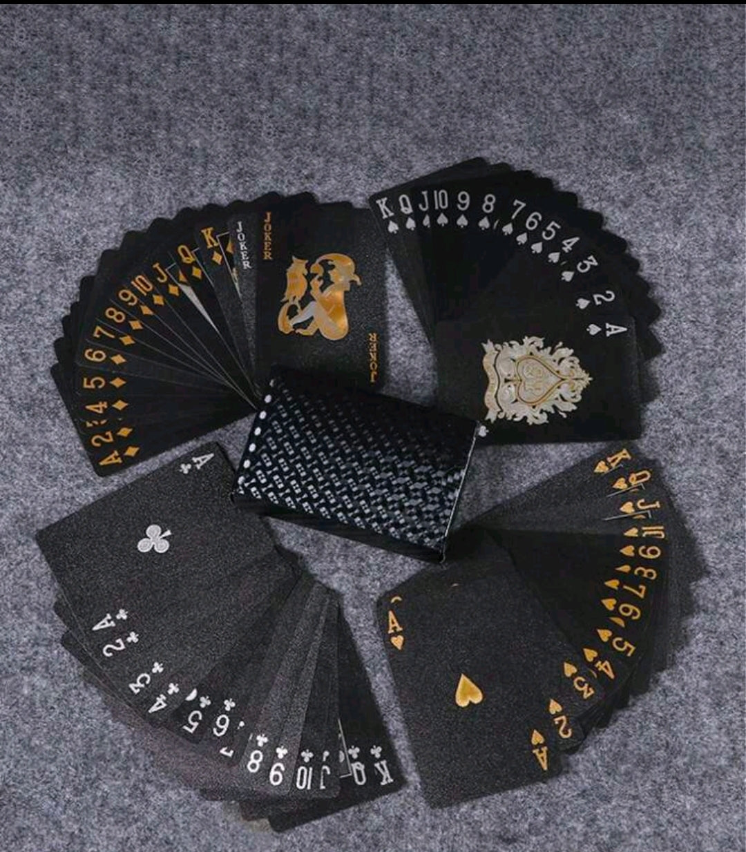 Black Gold Playing Cards (Vinyl)