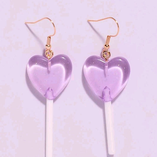 Heart Lollipop Earrings (5 pack)
