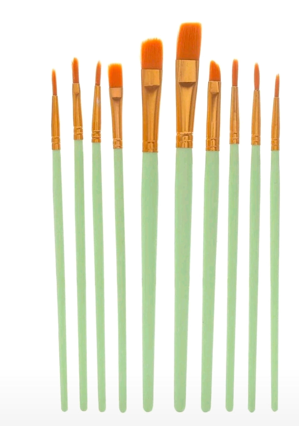 10pc/Set Nylon Hair Watercolor Paint Brush Pen Set