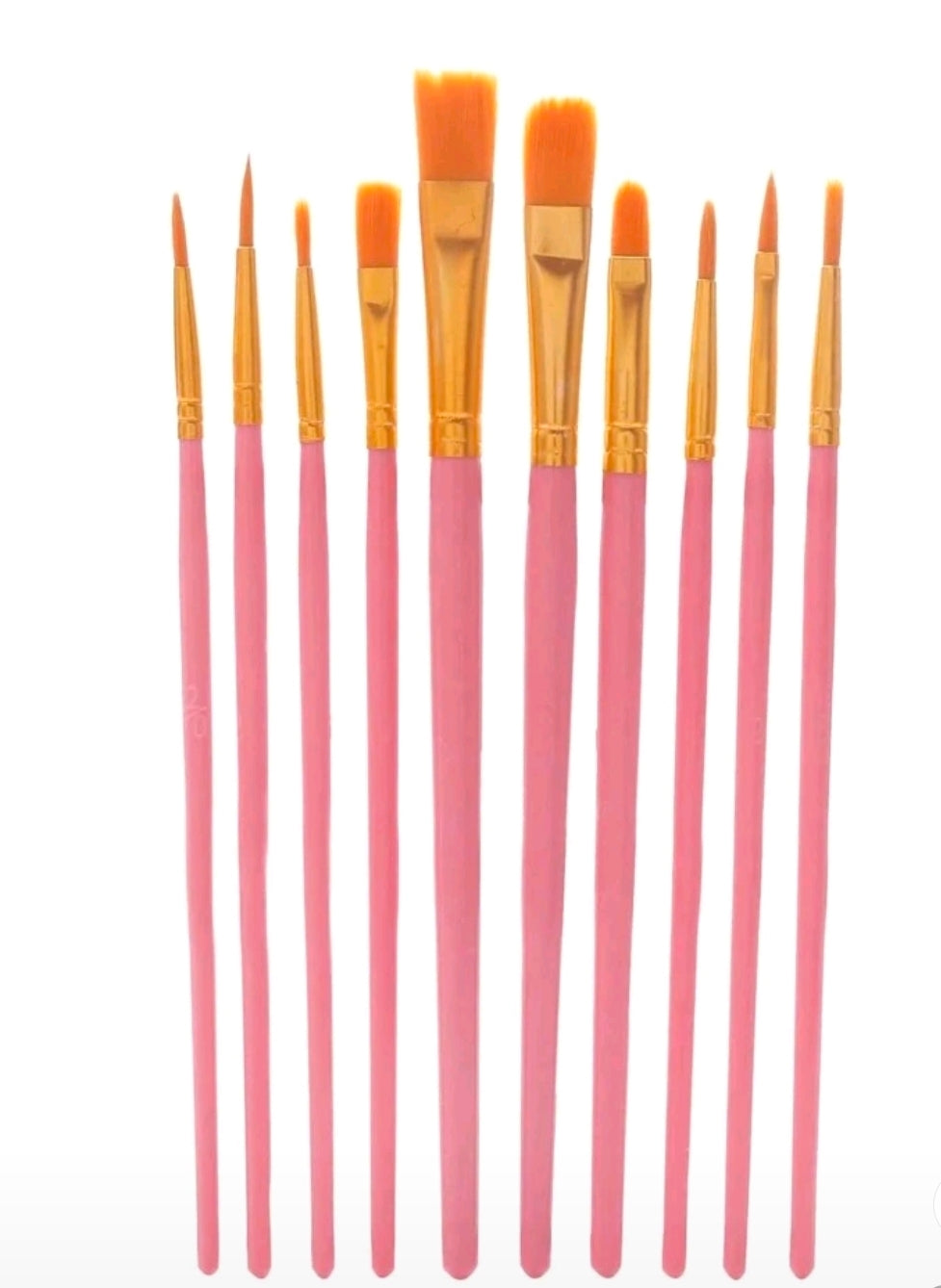 10pc/Set Nylon Hair Watercolor Paint Brush Pen Set