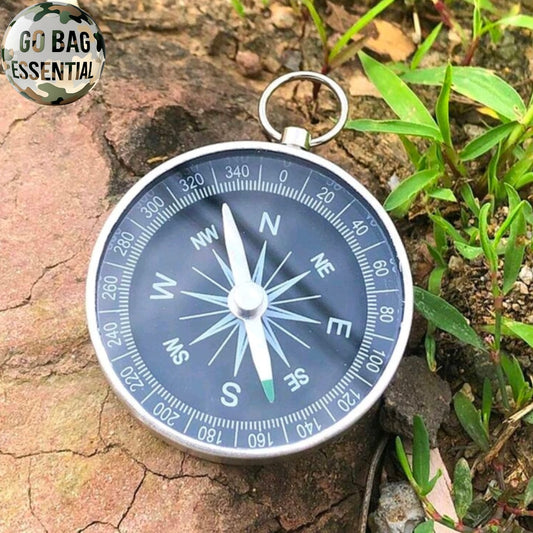 Portable compass keychain (Go-bag essential)