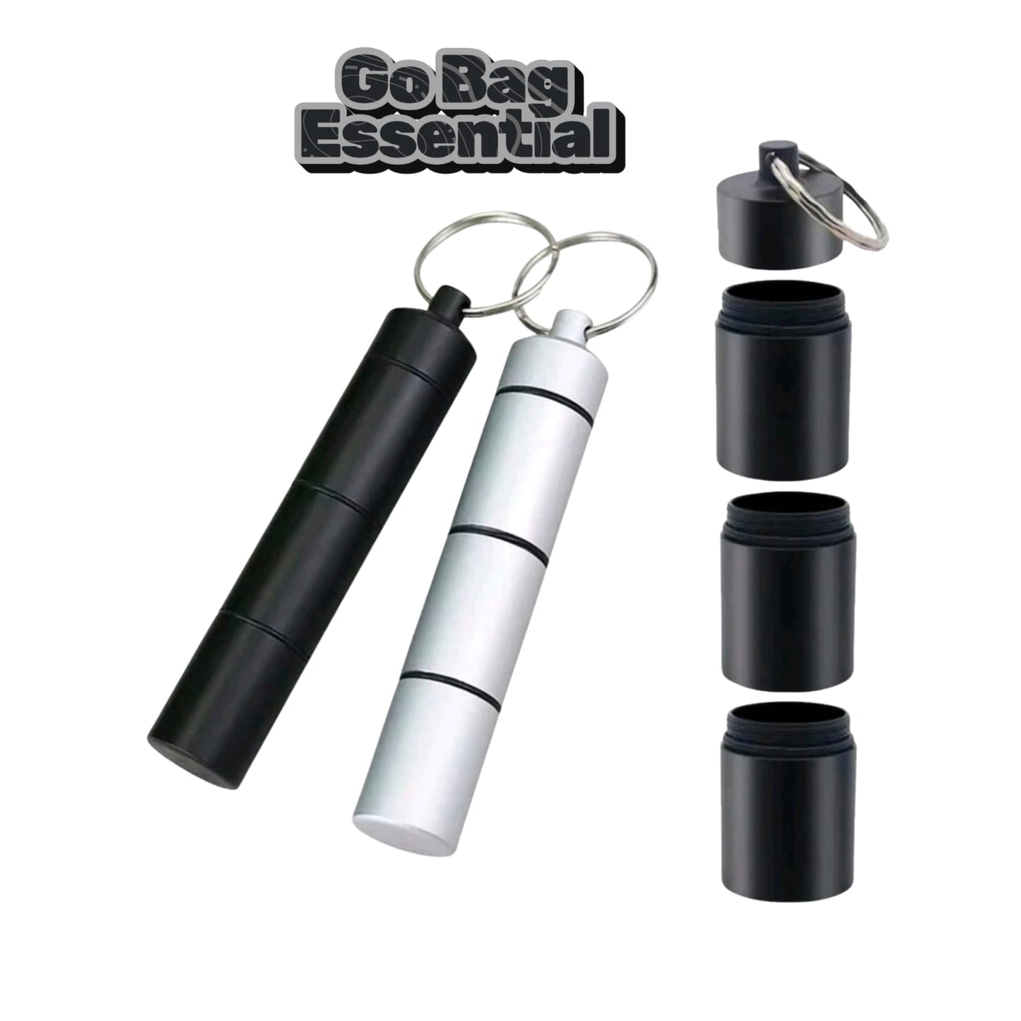 Waterproof pill bottle (Perfect for your Go-bag)