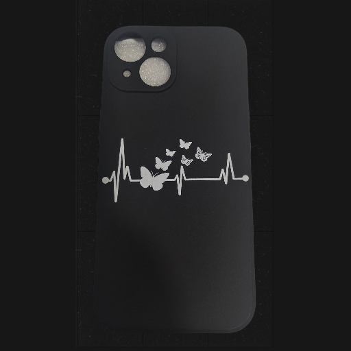 Butterfly heartbeat iPhone 15 phone cover