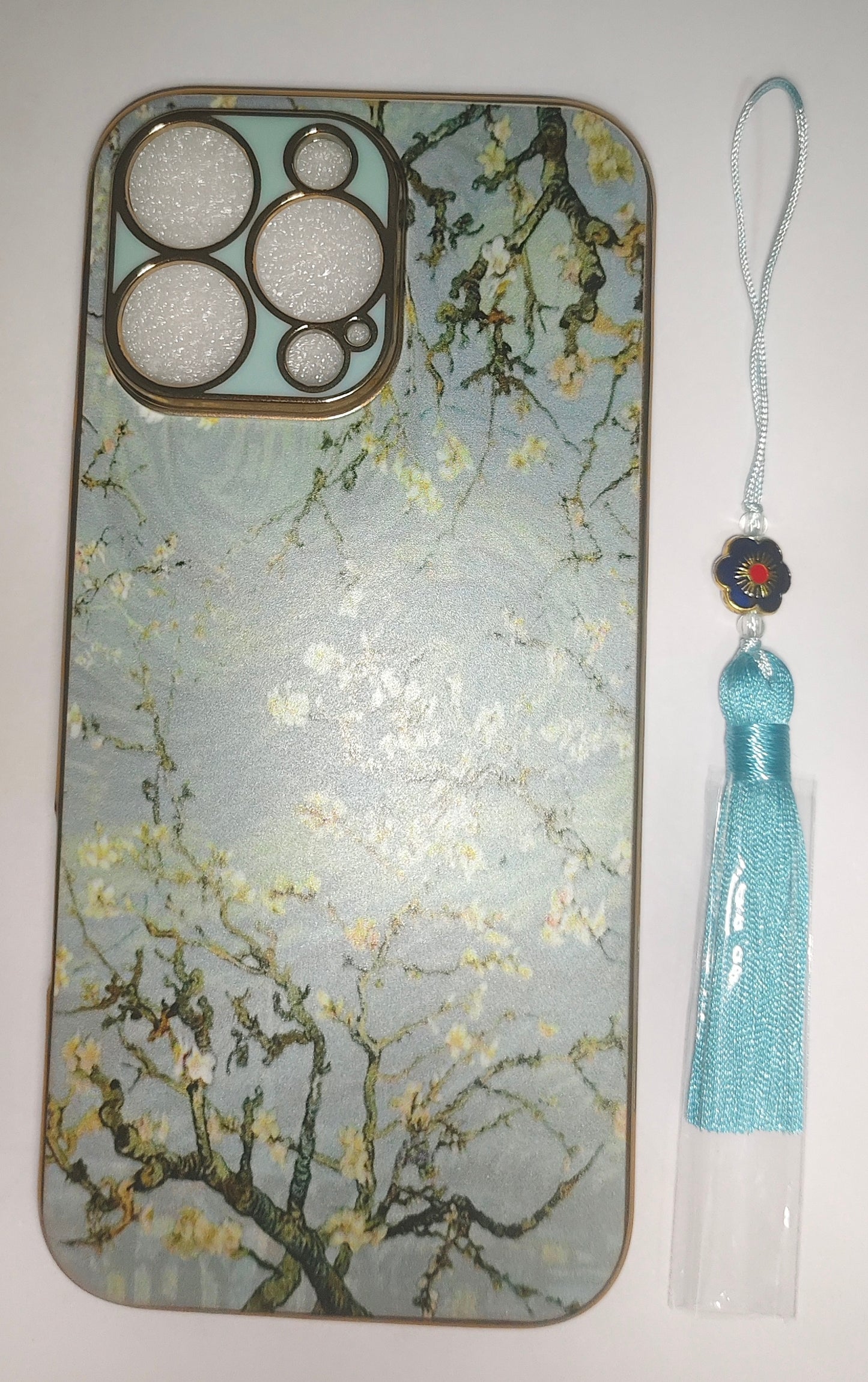 White blossom iPhone 16 Pro Max phone cover