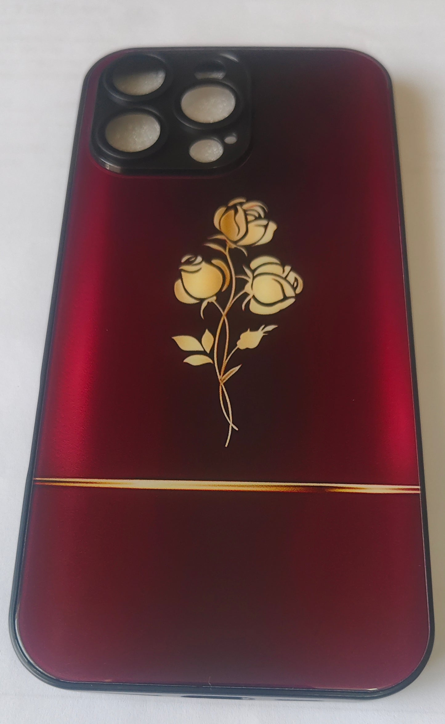 Gold Rose iPhone 16 Pro Max Phone Cover