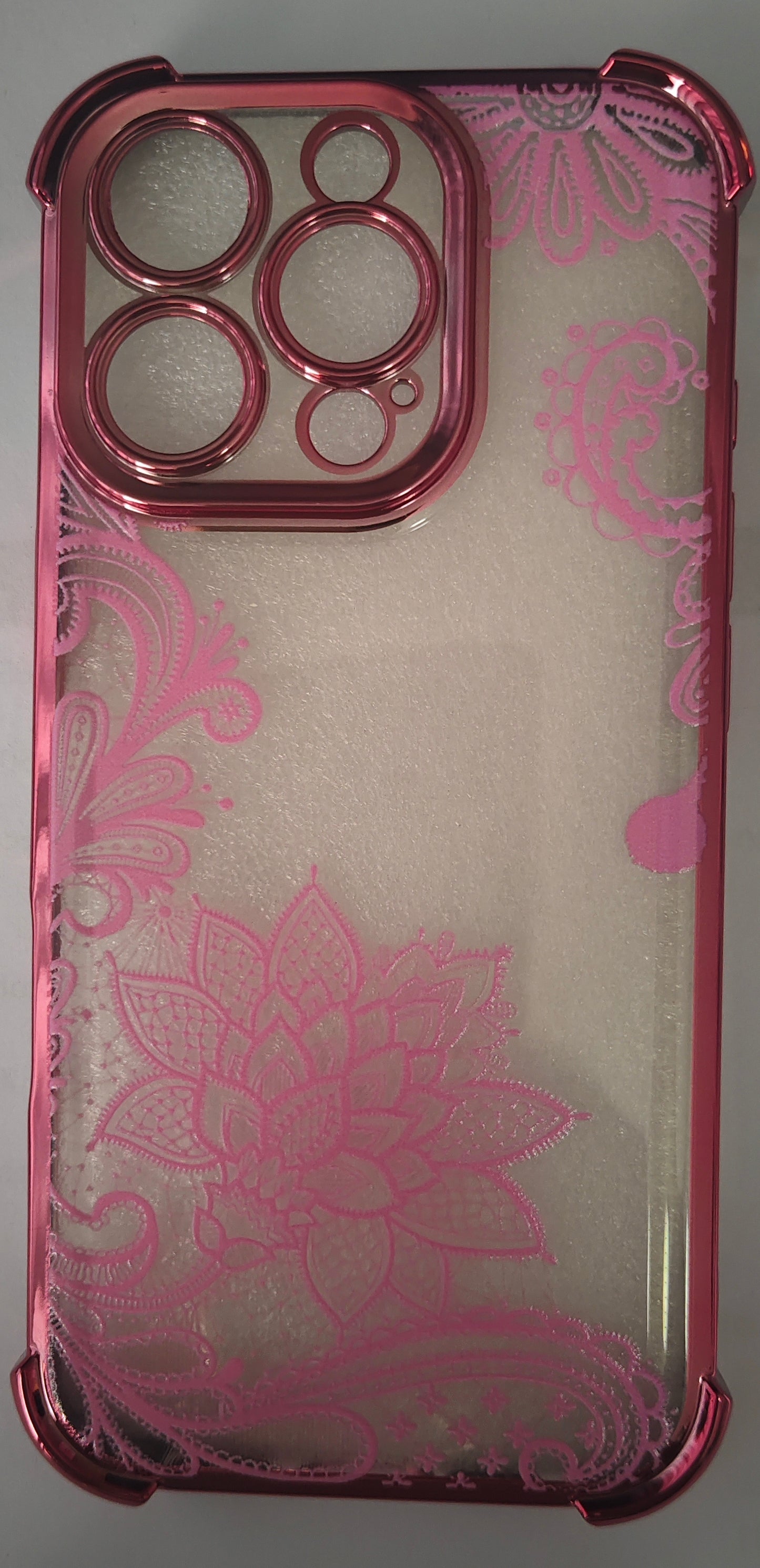 Pink flowery iPhone 16 Pro Phone cover
