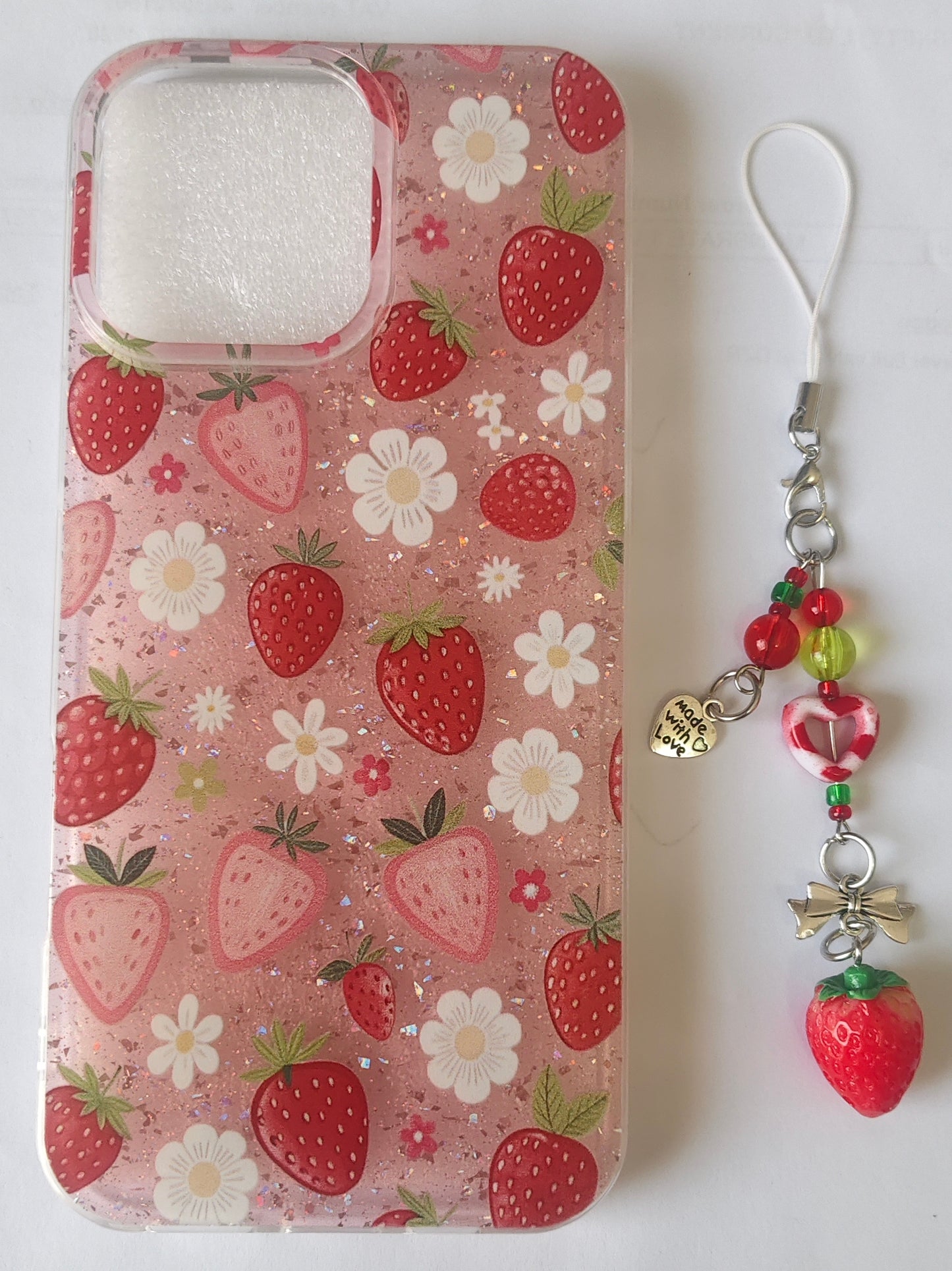 Strawberry iPhone 16 Pro Max phone cover