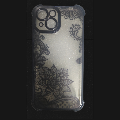 Black Mandala iPhone 15 Phone Cover